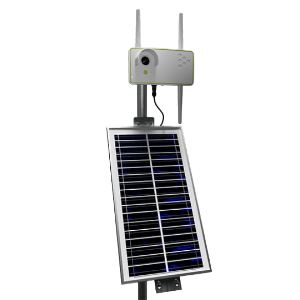 La Cámara FlatMesh es la solución alimentada por energía solar, que integra una cámara de alta calidad en una sola unidad.